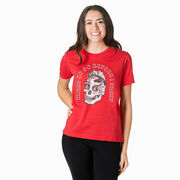 Running Short Sleeve T-Shirt - Miles To Go Before I Sleep - Skull