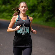 Women's Racerback Performance Tank Top - She Believed She Could So She Did