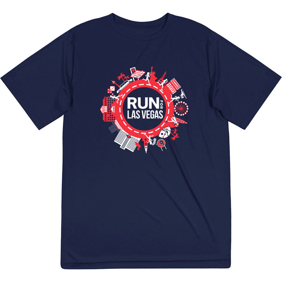 Men's Running Short Sleeve Performance Tee - Run for Las Vegas