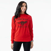 Running Raglan Crew Neck Pullover - Run Club Lone Wolf