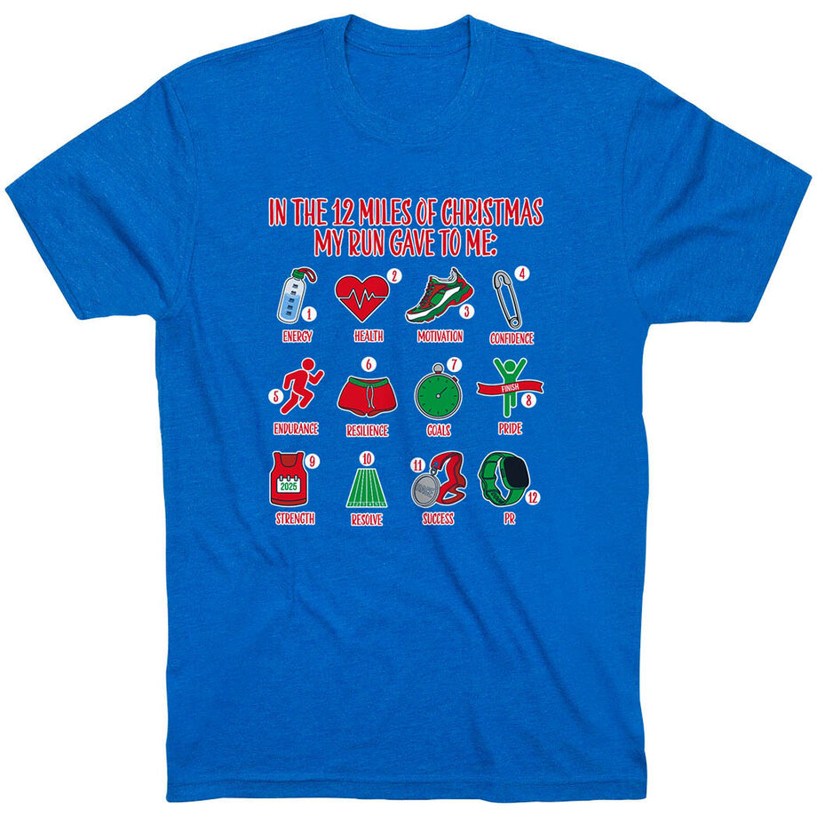 Running Short Sleeve T-Shirt - The 12 Miles of Christmas