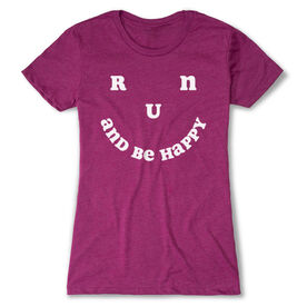 Women's Everyday Runners Tee - Run and Be Happy