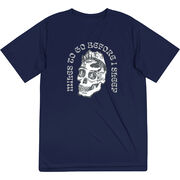 Men's Running Short Sleeve Performance Tee - Miles To Go Before I Sleep - Skull