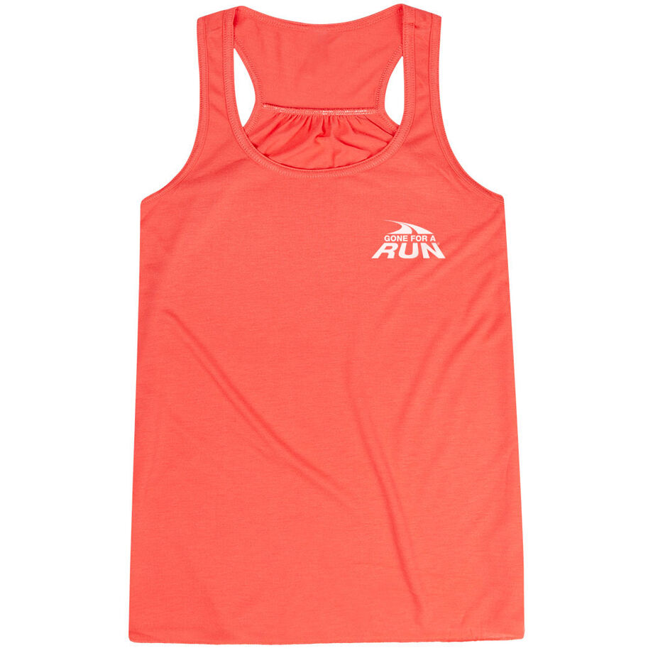 Flowy Racerback Tank Top - Gone For a Run® Logo - Mini
