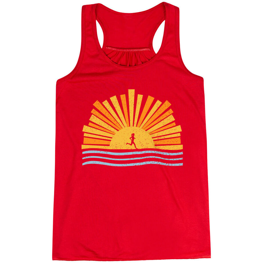 Flowy Racerback Tank Top - Here Comes The Sun