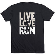 Running Short Sleeve T-Shirt - Live Love Run Silhouette