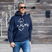 Statement Fleece Hoodie -  Santa Run Face