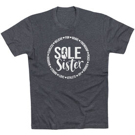 Running Short Sleeve T-Shirt - Sole Sister [Charcoal/Adult Large] - SS