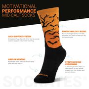 Socrates&reg; Mid-Calf Performance Socks - Be Spooktacular