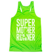 Women's Racerback Performance Tank Top - Super Mother Runner