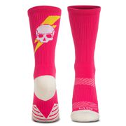 Socrates&reg; Mid-Calf Performance Socks - Bad Ass (Pink)