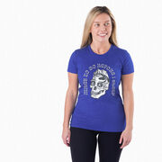 Women's Everyday Runners Tee - Miles To Go Before I Sleep - Skull