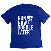 Women's Short Sleeve Tech Tee - Run Now Gobble Later (Bold)