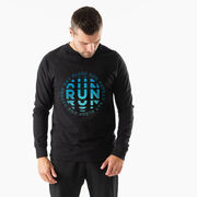 Running Raglan Crew Neck Sweatshirt - Eat Sleep Run Repeat