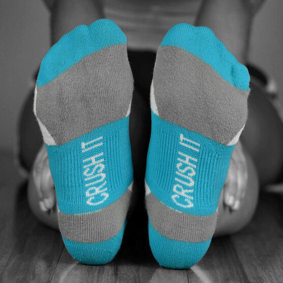 Quot You Are Awesome Quot Teal Socks Gone For A Run