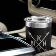 Running 20 oz. Double Insulated Tumbler - RUNR Crossed Arrows