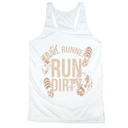 Women's Racerback Performance Tank Top - Run Dirty