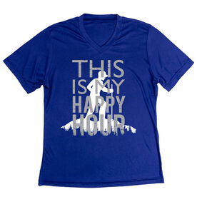 Women's Short Sleeve Tech Tee - This Is My Happy Hour Hiker