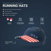 Running Comfort Performance Hat - Run USA