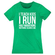Women's Everyday Runners Tee - I Teach Kids I Run Half Marathons