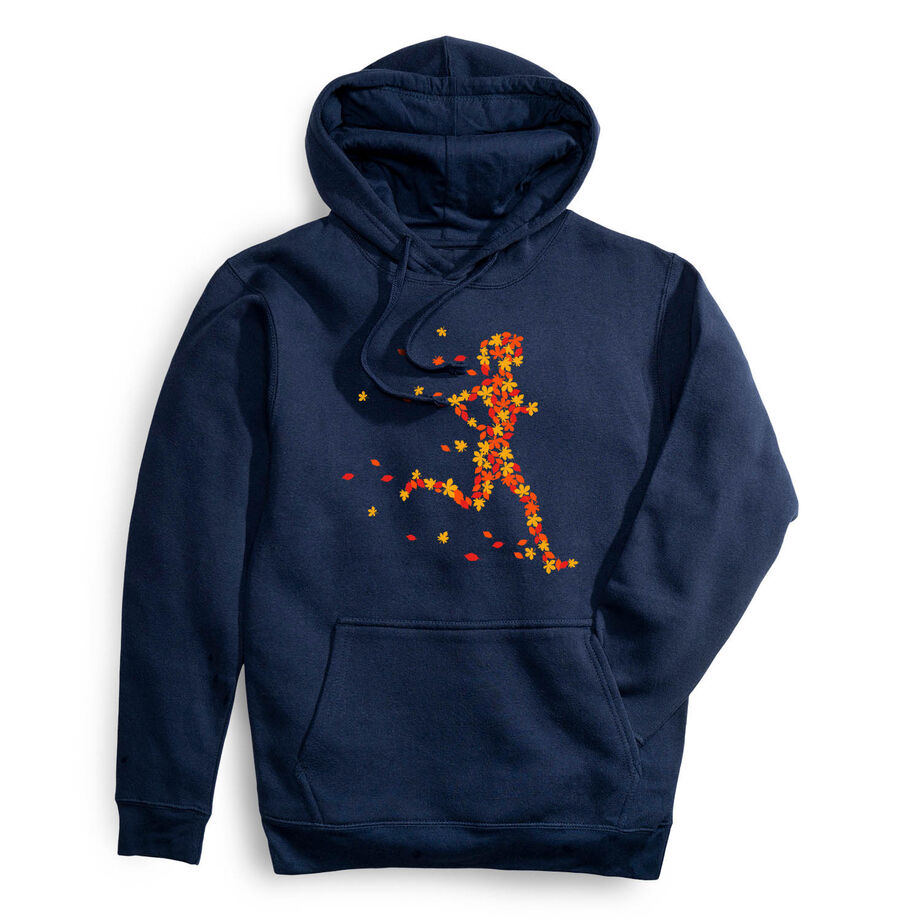 Statement Fleece Hoodie - Autumn Runner Girl