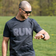 Running Short Sleeve T-Shirt - Run Lines