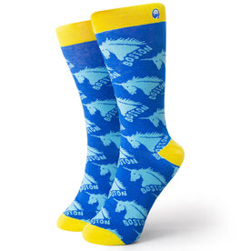 Men's Running Dress Socks - Run With Unicorns