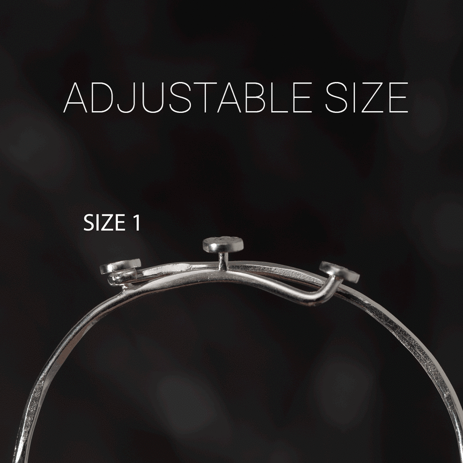 Sterling silver adjustable bangle shop