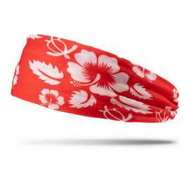Multifunctional Headwear - Hibiscus Red RokBAND
