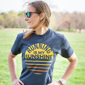 Running Short Sleeve T-Shirt - Running is My Sunshine