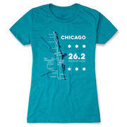 Women's Everyday Runners Tee - Chicago Route