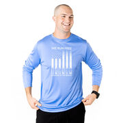 Men's Running Long Sleeve Performance Tee - Because of the Brave