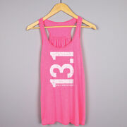 Flowy Racerback Tank Top - 13.1 Half Marathon Vertical