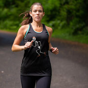 Women's Racerback Performance Tank Top - Never Stop Running