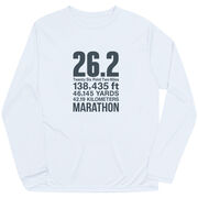 Men's Running Long Sleeve Performance Tee - 26.2 Math Miles