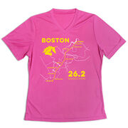 Women's Short Sleeve Tech Tee - Boston Route