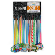 Running Large Hooked on Medals and Bib Hanger - Running Inspiration