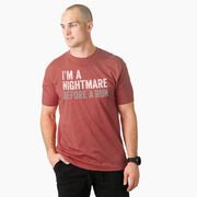 Running Short Sleeve T-Shirt - I'm A Nightmare Before A Run&reg; Bold