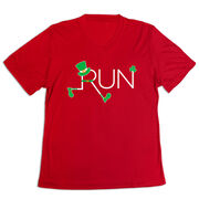 Women's Short Sleeve Tech Tee - Let's Run Lucky