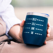 Running Travel Wine Tumbler - Runner's Measurements