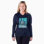 Women's Long Sleeve Tech Tee - All You Need is Love and Running