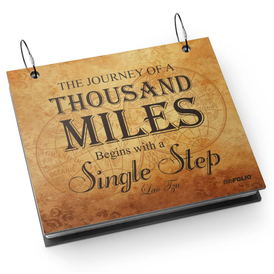 BibFOLIO® Race Bib Album - The Journey of A Thousand Miles