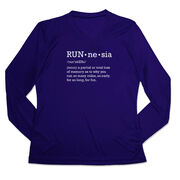 Women's Long Sleeve Tech Tee - RUNnesia