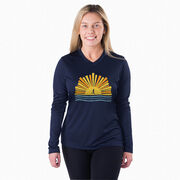 Women's Long Sleeve Tech Tee - Here Comes The Sun