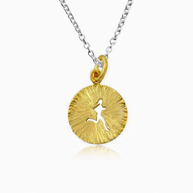 Livia Collection 14K Gold Vermeil Sunburst Runner Girl Necklace