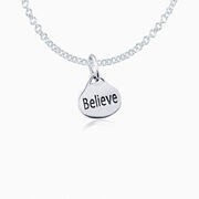 Sterling Silver Believe Necklace