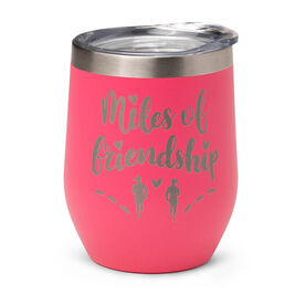 Soleil Home&trade; Running Wine Tumbler - Miles of Friendship Mantra