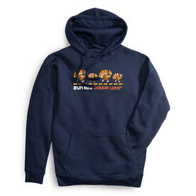 Statement Fleece Hoodie -  Run Now Gobble Later Turkeys