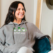 Statement Fleece Hoodie - Runnin' With My Gnomies - Lucky