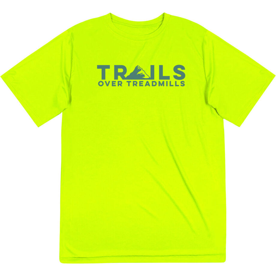 Men's Running Short Sleeve Performance Tee - Trails Over Treadmills